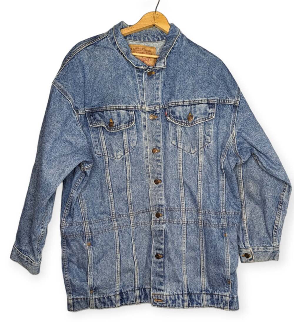 Levi Stauss Denim Jacket 70596 4891 Size Large See Description - Picture 2 of 16